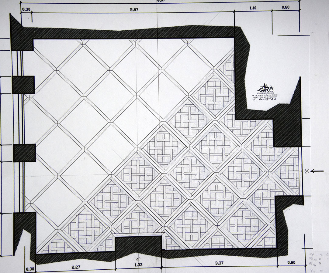 Parquet floor Versailles panels
