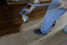 Tinting the parquet floor