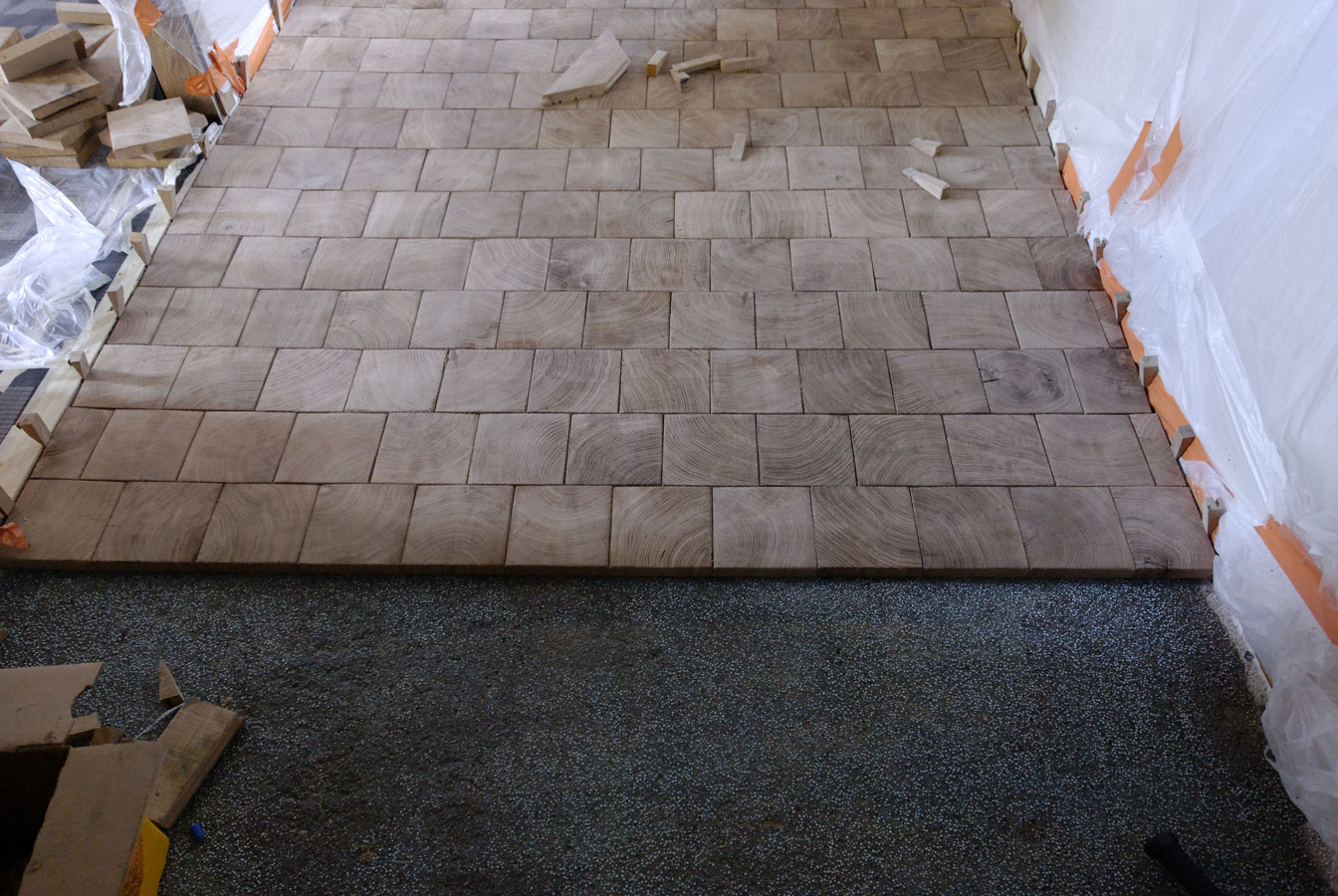 End Grain Wooden Blocks in oak