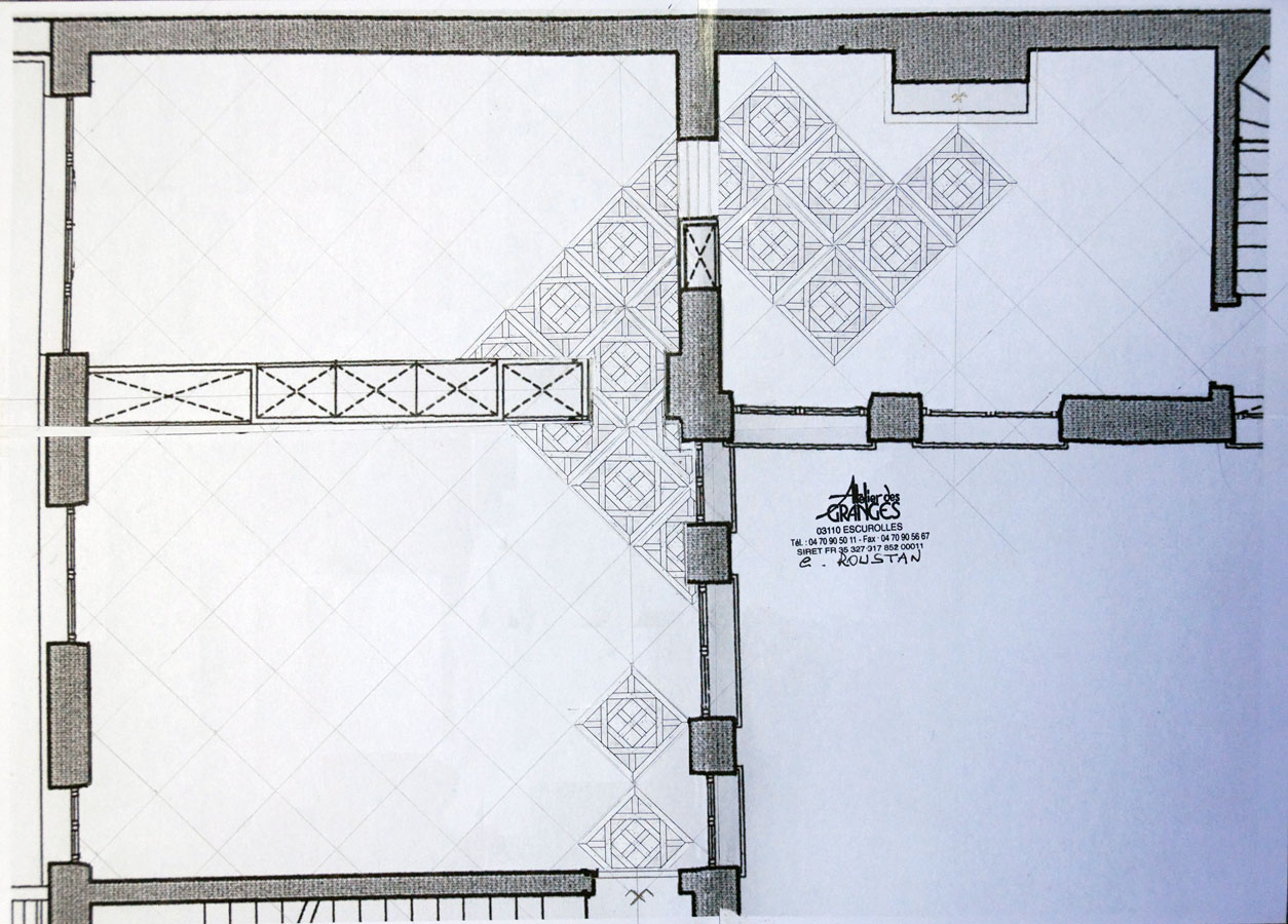 The layout plan determines the panel size