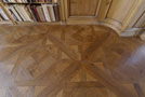 The combination of wood panelling and parquet Aremberg