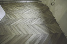 Parquet floor Chevron in oak