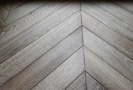 Focus on the oak parquet floor Chevron