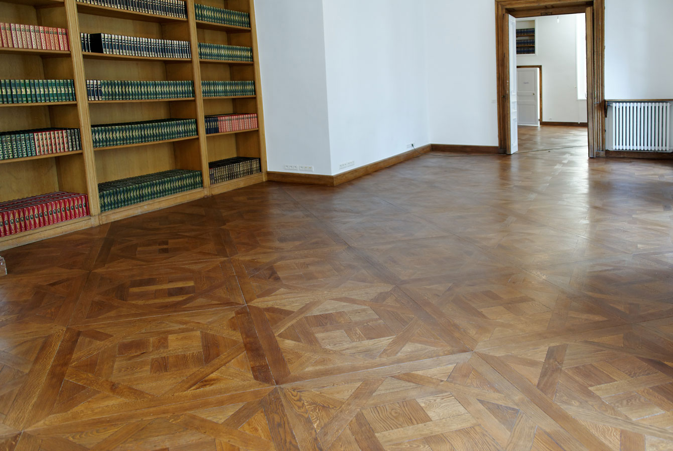 Like an antic parquet floor