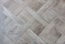 Parquet Versailles en chne gris lessiv