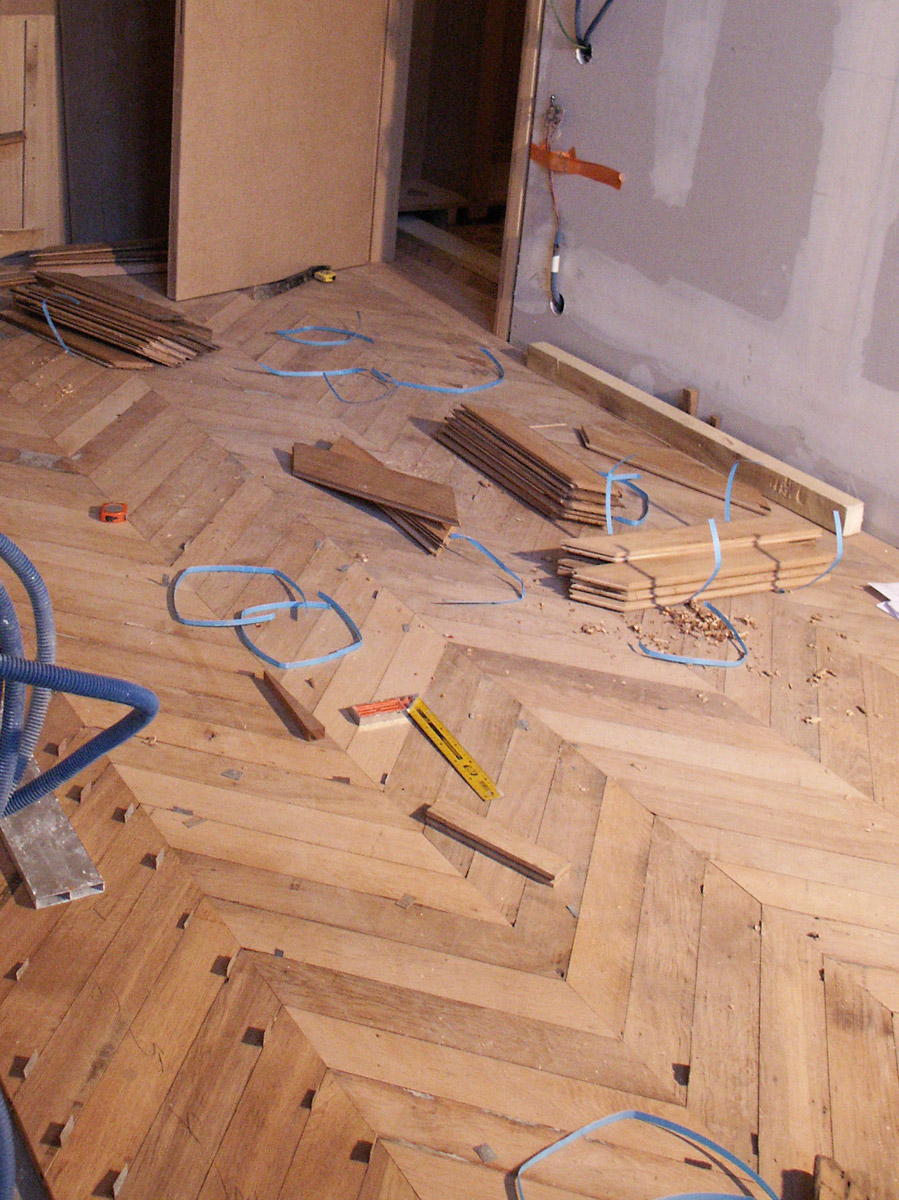 Parquet Point de Hongrie en chne