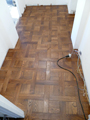 The Chantilly parquet  floor is installed
